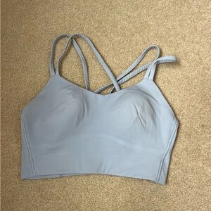 Blue Lululemon Longline Cloud Bra